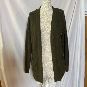 Charlotte Russe Olive Cardigan
